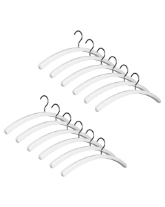 12er Garderobenbügel Set 501 Premium weiß n