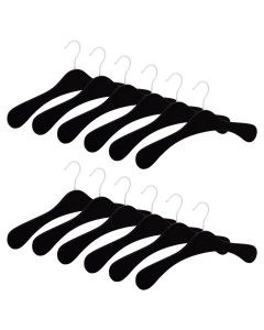 12er Garderobenbügel Set ECO 1112 Premium schwarz w