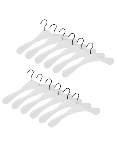 12er Garderobenbügel Set ECO 1112 Premium weiß s
