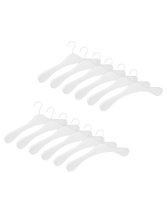 12er Garderobenbügel Set ECO 1112 Premium weiß w