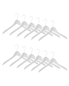 12er Kleiderbügel Set ECO Business weiss w