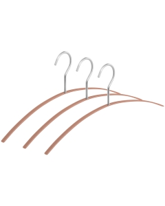 3er Kleiderbügel Set Style Edelstahl kupferfarben