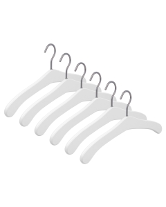 6er Garderobenbügel Set 1060 Premium weiß sl