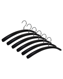 6er Garderobenbügel Set 501 Premium schwarz n