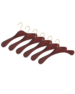 6er Garderobenbügel Set ECO 1112 Premium mahagoni m