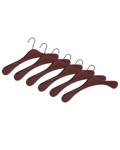 6er Garderobenbügel Set ECO 1112 Premium mahagoni s