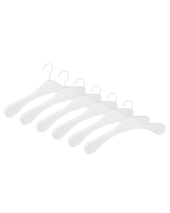 6er Garderobenbügel Set ECO 1112 Premium weiß w