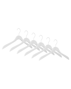6er Kleiderbügel Set ECO 6600 weiß w