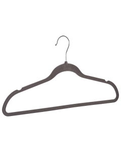 Kleiderbügel beflockt grau