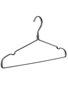 Kleiderbügel Punto Aluminium grau